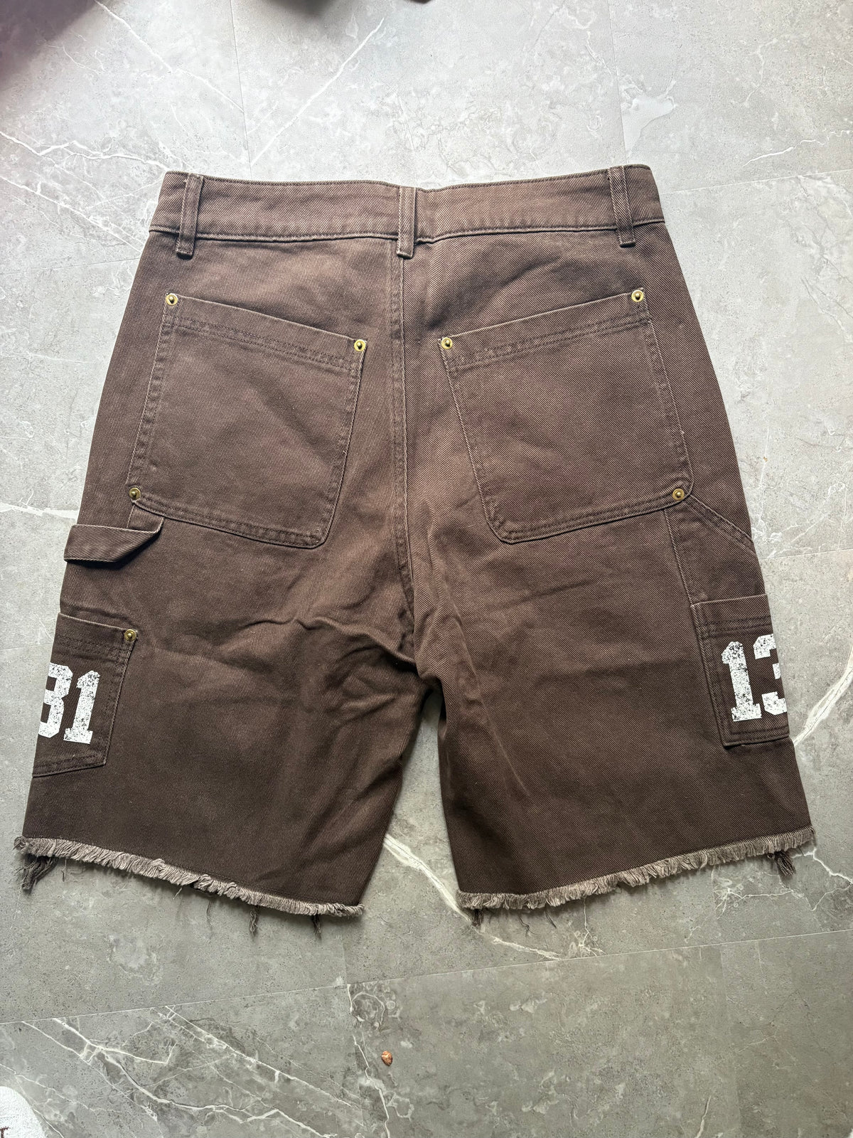 Phfoe Retro Carpenter Jorts - Brown
